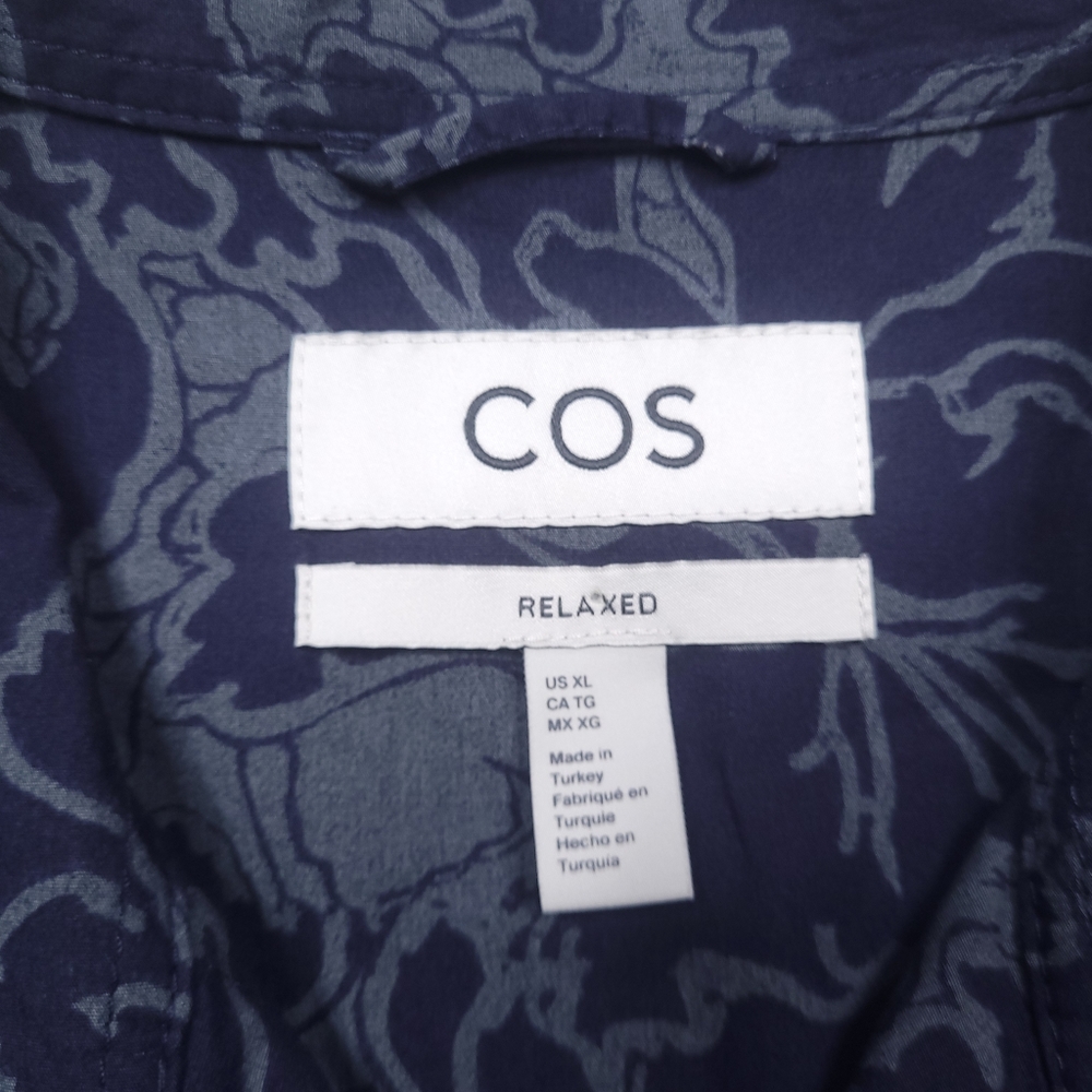 COS US Floral Hawaiian Shirt Relaxed Fit With Pockets 100% Cotton XL - Picture 6 of 10